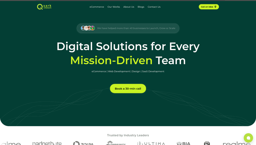 Quark Infotech (backend written in Go)